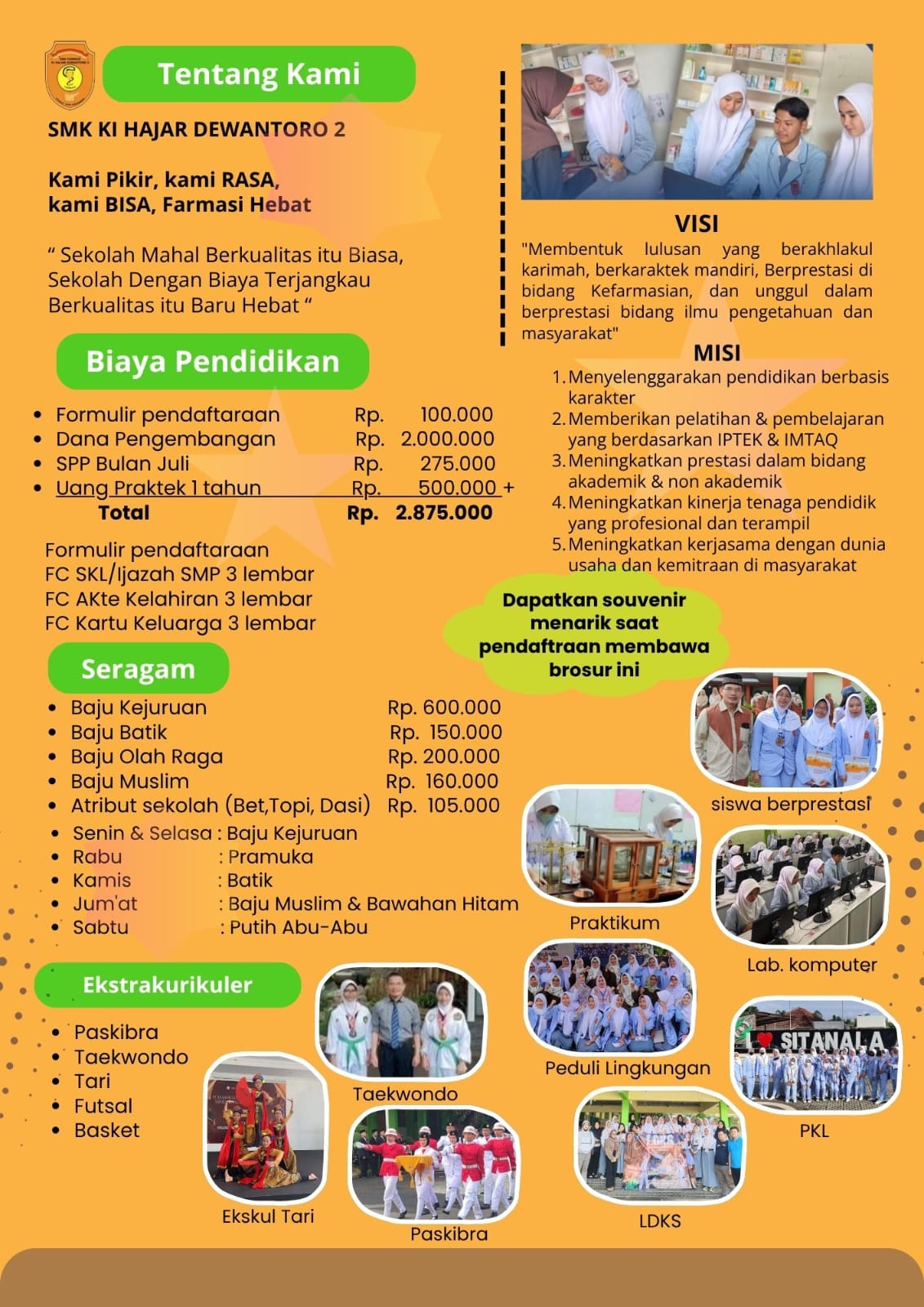 Rincian Biaya SPMB Smk Farmasi Ki Hajar Dewantoro 2